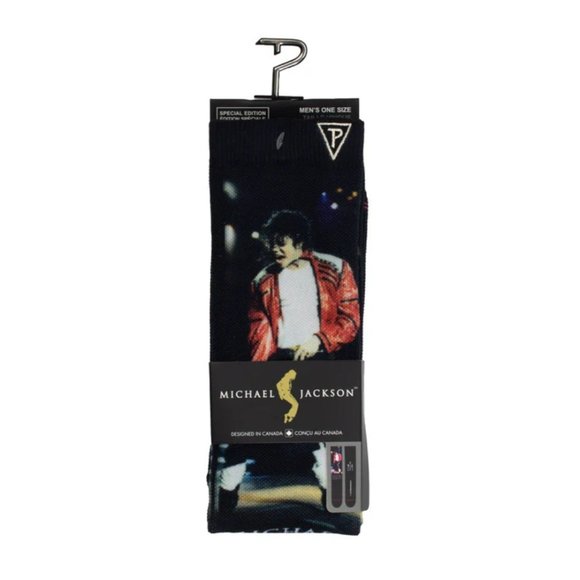 Michael Jackson Socks Dye-Sublimated Toe Stand 1 Pair - Picture 3 of 3